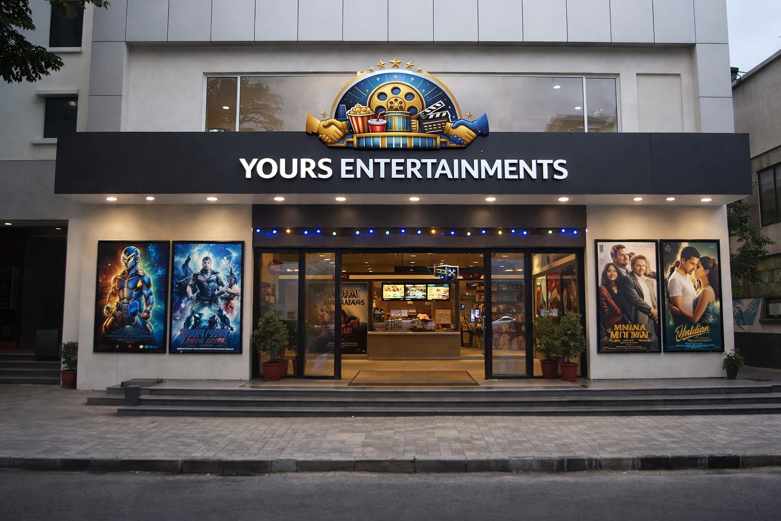 Yours Entertainments Commercial Cinema Facade in Shahdol